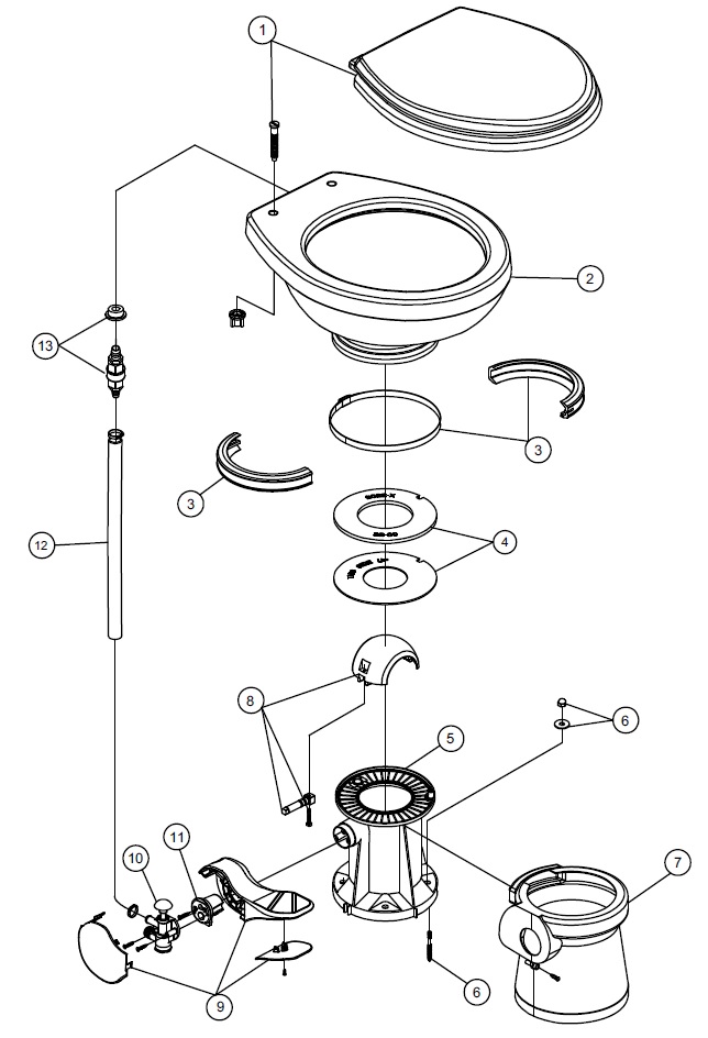 Dometic 310 Toilet Parts Breakdown Guide